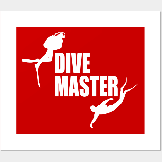 Scuba Diving Divemaster Wall Art by TMBTM